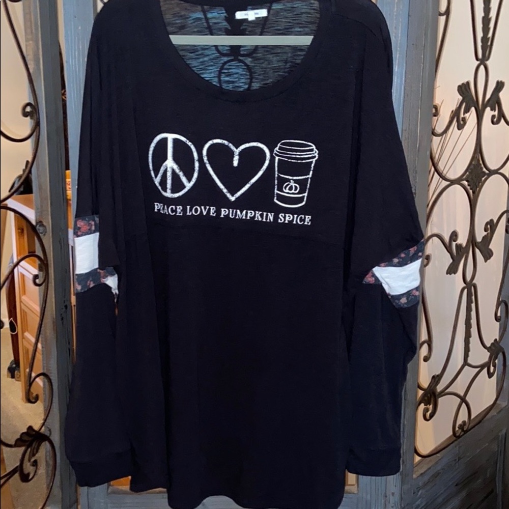 Plus size 4 Maurices black long sleeve tee. NWOT